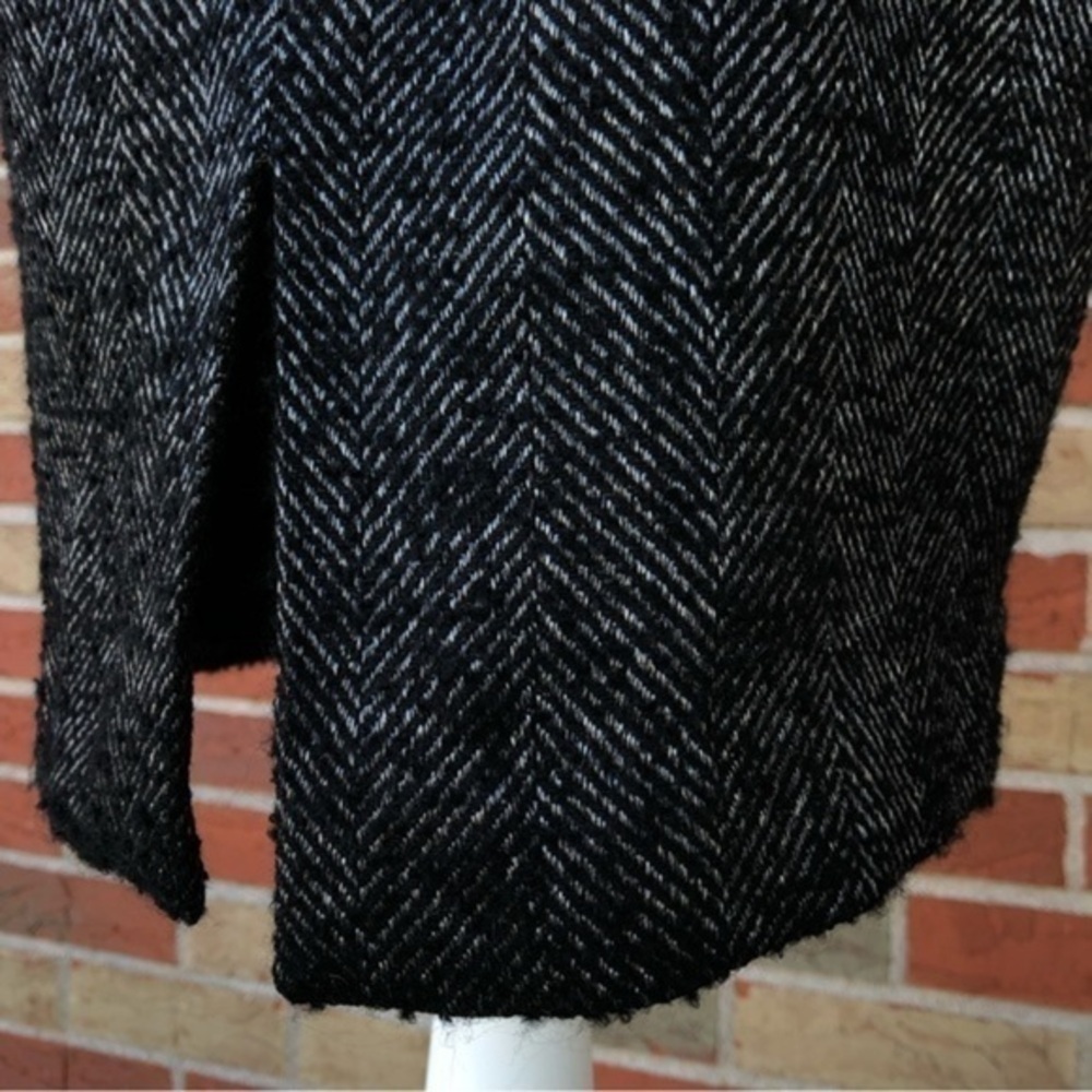 ⛄️ Zara Basic Herringbone Patterned Cowl Neck Bla… - image 7